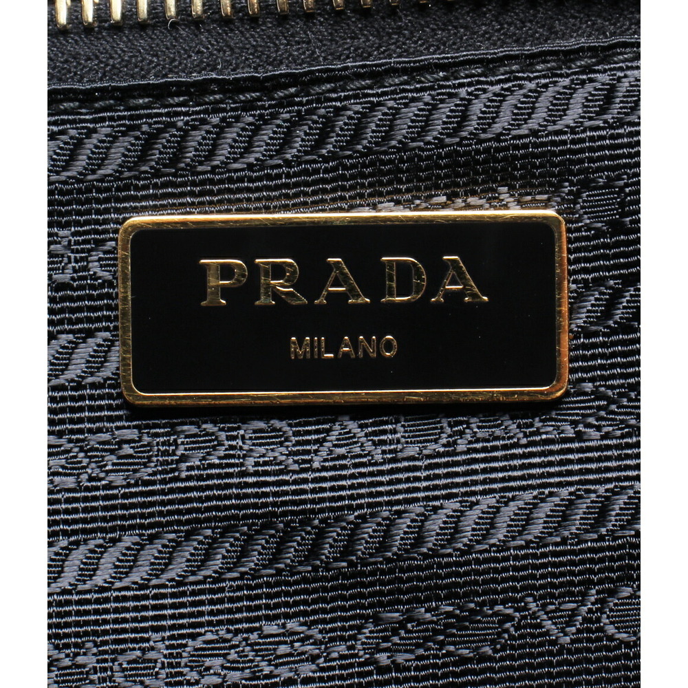 Prada Tessuto backpack signature enamel logo plaque Black - Picture 4 of 6